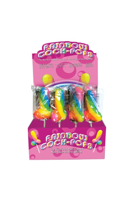 PRIDE - SPENCER  FLEETWOOD RAINBOW COCK LGBT LOLLIPOP