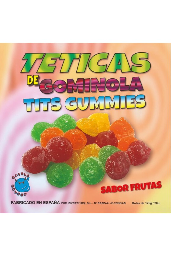 DIABLO GOLOSO - TETAS DE GOMITAS DE AZÚCAR SURTIDAS