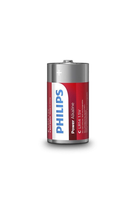 PHILIPS - POWER BATTERIES PILA C LR14 PACK 2