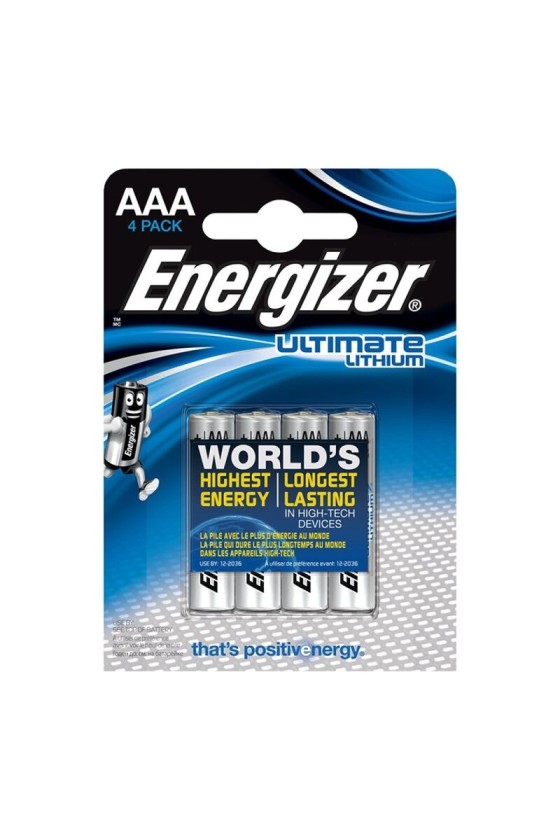 ENERGIZADOR - ULTIMATE LITIO AAA L92 LR03 1,5V *4