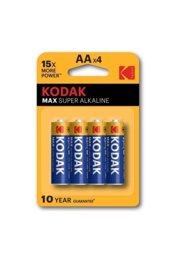 KODAK - BATTERIA ALCALINA MAX AA LR6 BLISTER * 4