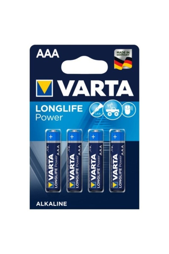 VARTA - LONGLIFE POWER BATTERIA ALCALINA AAA LR03 4 UNITÀ