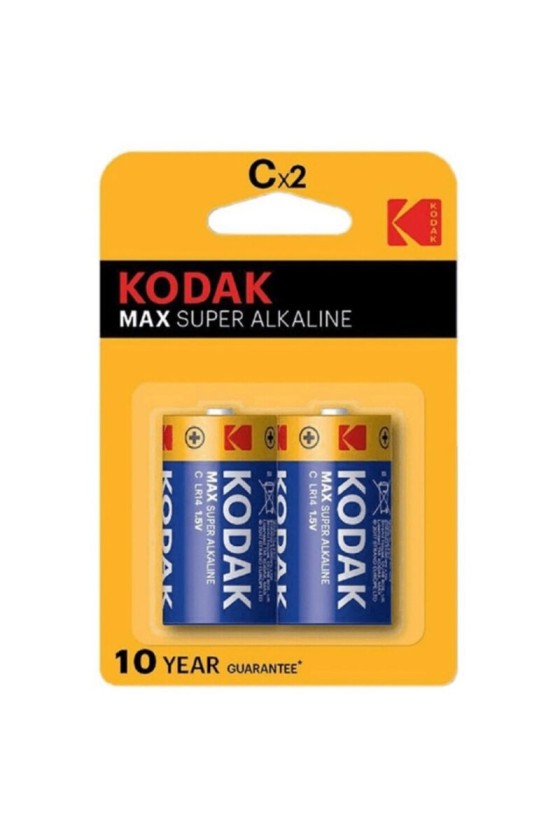 KODAK - BATTERIA ALCALINE MAX C LR14 2 UNITÀ