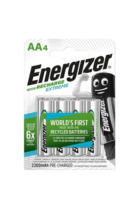 ENERGIZER - EXTREME RECHARGEABLE BATTERY HR6 AA 2300mAh 4 UNIT