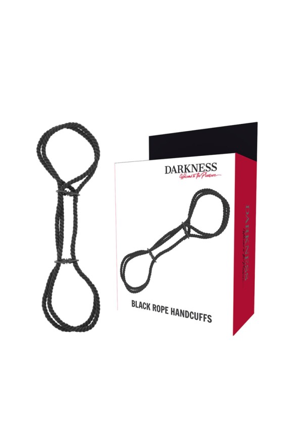 DARKNESS - 100% COTTON ROPE HANDCUFFS OR ANKLE HANDCUFFS