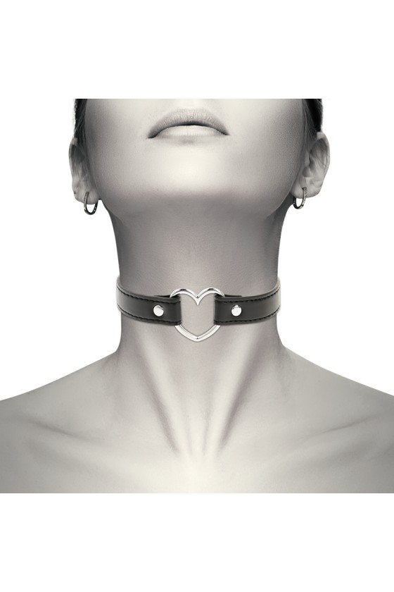 COQUETTE - CHIC DESIRE COLLAR DE PIEL VEGANA MUJER ACCESORIO CORAZÓN