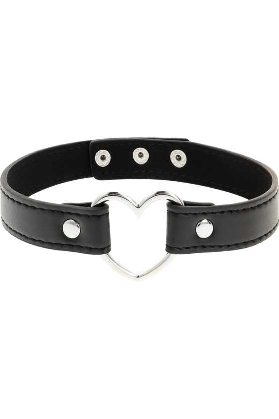 COQUETTE - CHIC DESIRE COLLAR DE PIEL VEGANA MUJER ACCESORIO CORAZÓN