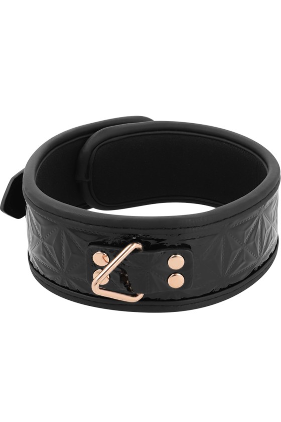 BEGME - BLACK EDITION PREMIUM VEGAN LEATHER COLLAR WITH NEOPRENE LINING