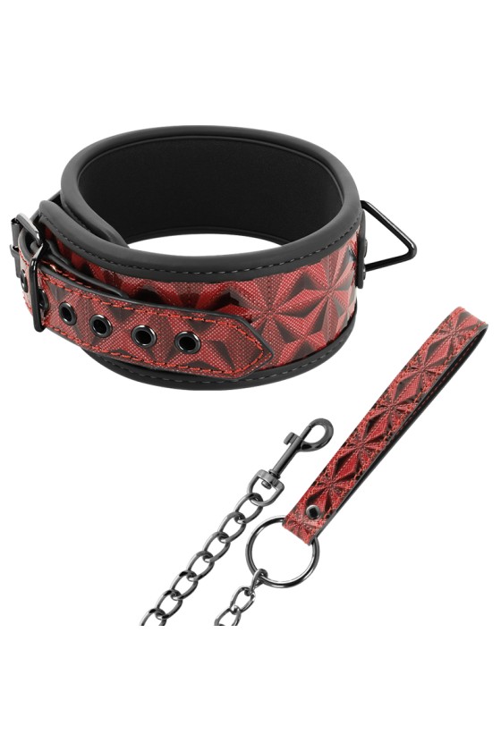 BEGME - RED EDITION PREMIUM VEGAN LEATHER COLLAR WITH NEOPRENE LINING