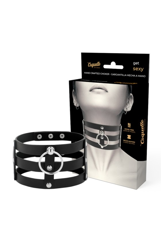 COQUETTE - CHIC DESIRE FETISH STYLE VEGAN LEATHER CHOKER