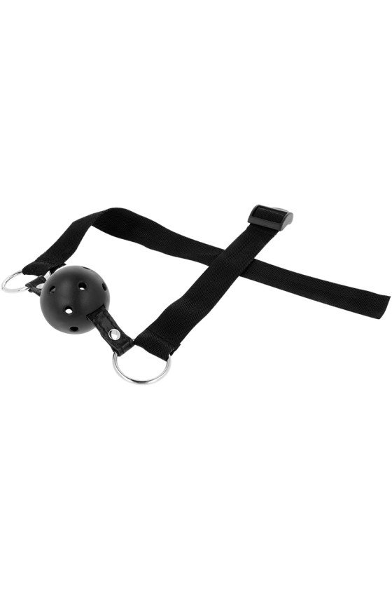 OHMAMA FETISH BALL GAG RESPIRANT EN TISSU NOIR