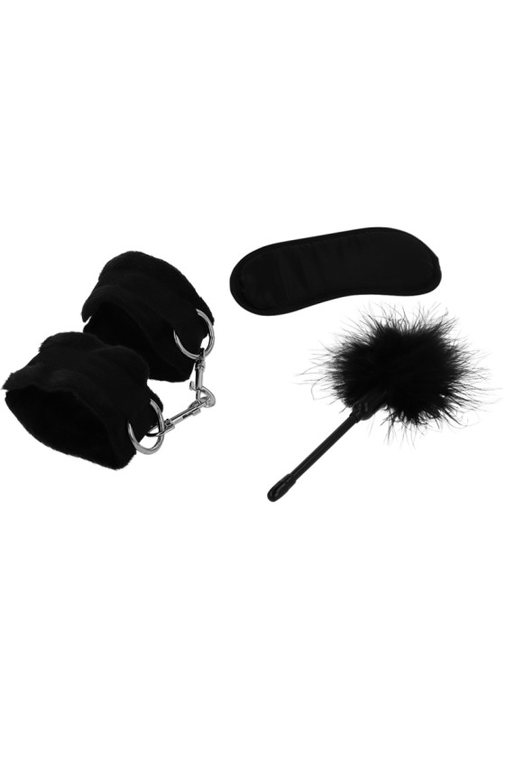 INTENSE FETISH - EROTIKSPIELSET 2 MIT HANDSCHELLEN, BLINDMASKE UND KITZEL