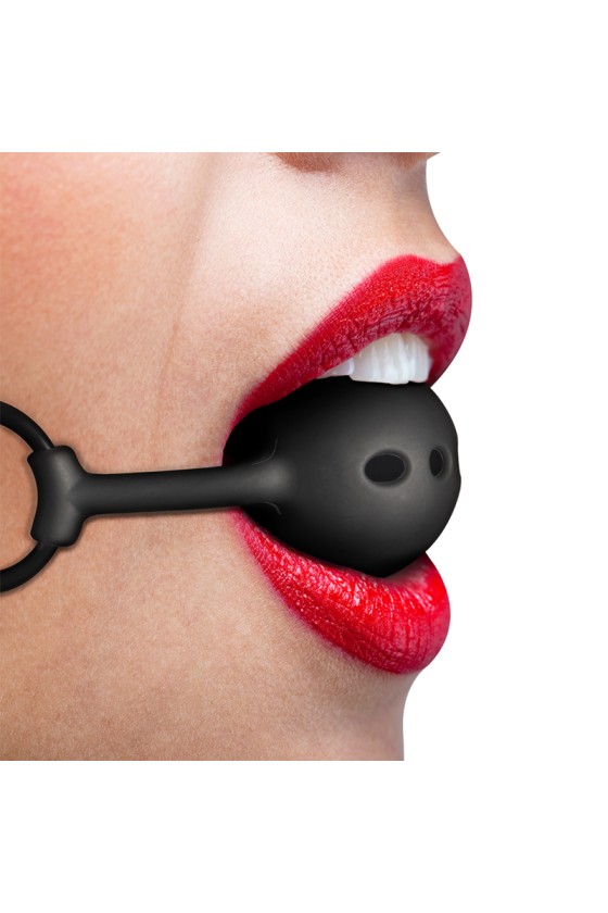 FETISH SUBMISSIVE BONDAGE - BALL GAG IN SILICONE TRASPIRANTE