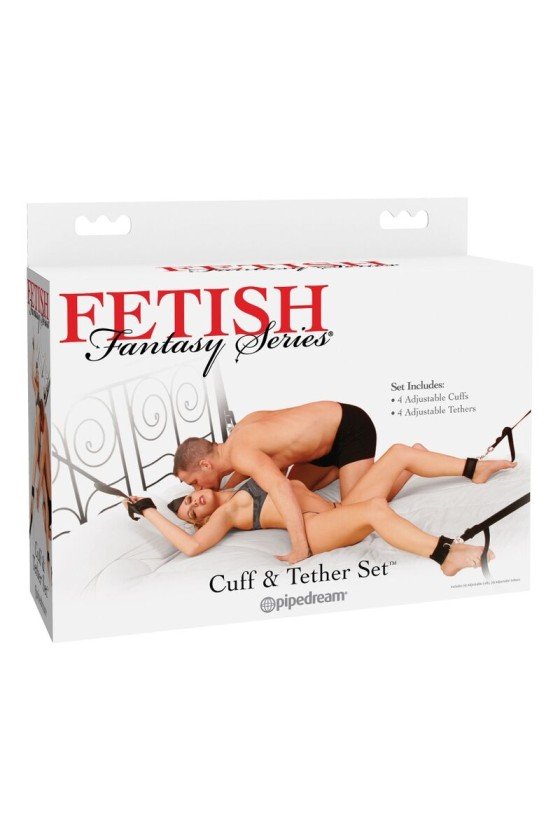 CONJUNTO DE PUNHO E TETHER FETISH FANTASY