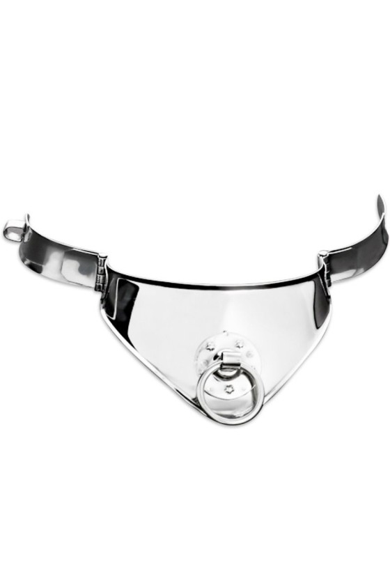 METAL DURO - COLLAR DE SUJECIÓN CON Anilla Y CANDADO 12,5 CM