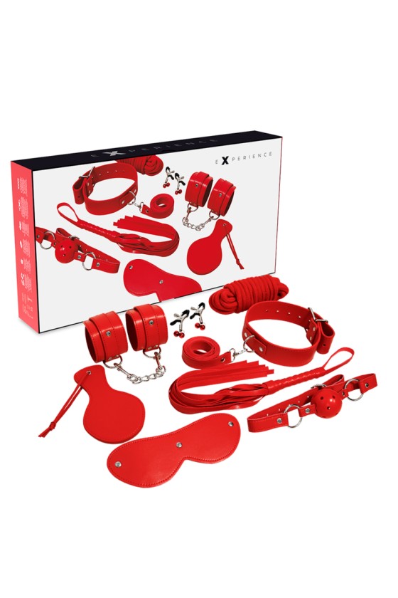 EXPERIÊNCIA - KIT BDSM FETISH SÉRIE VERMELHA