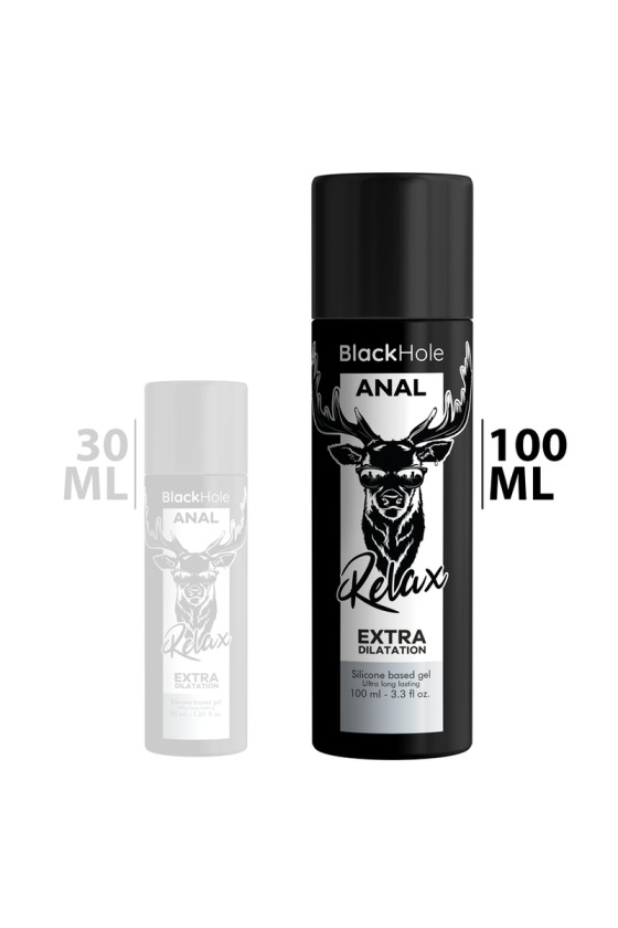 BLACK HOLE - GEL BASE DE SILICONE DILAÇÃO ANAL 100 ML