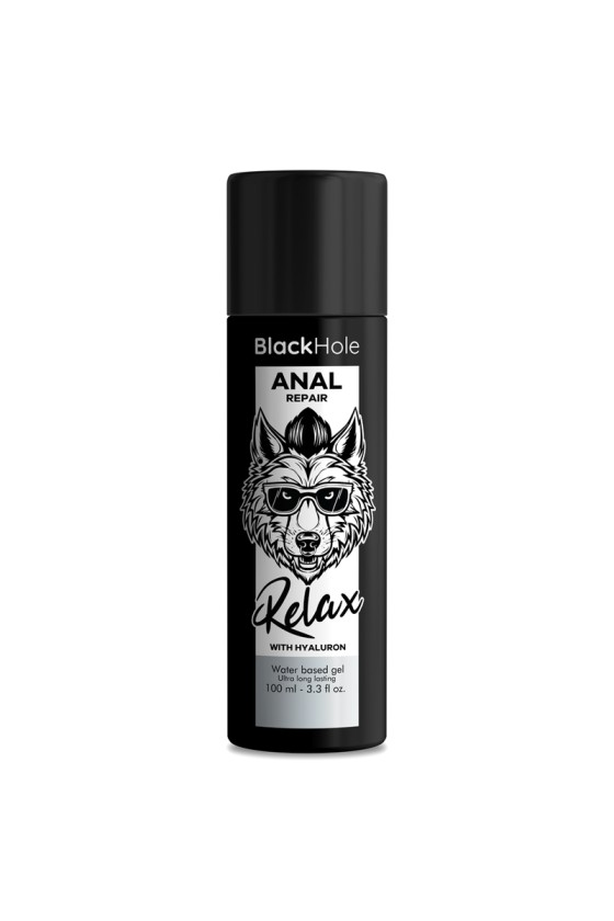 BLACK HOLE - REPARO ANAL RELAX À BASE DE ÁGUA COM HYALURON 100 ML