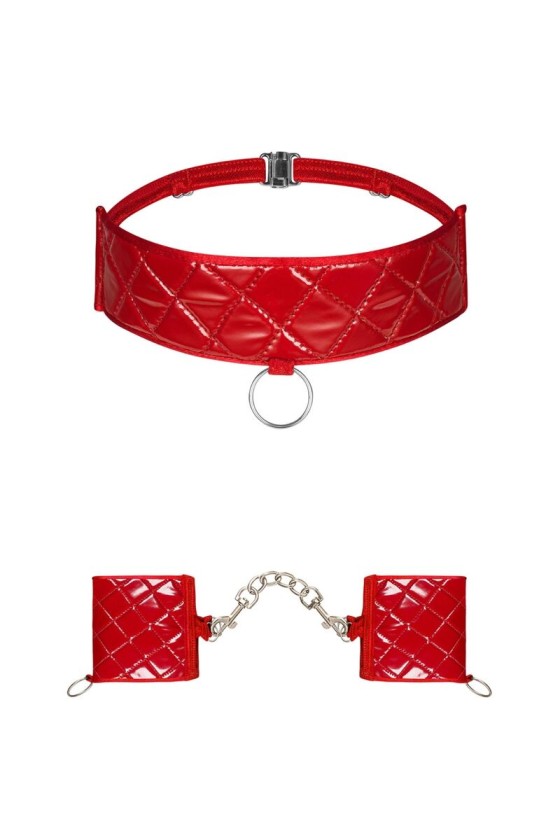 OBSESSIVE - HUNTERIA HANDCUFFS AND CHOKER