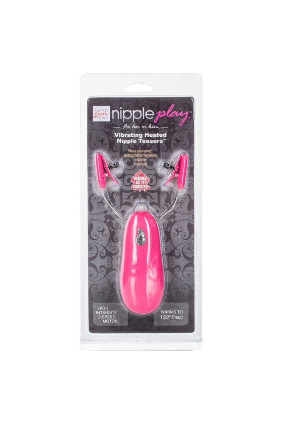 CALIFORNIA EXOTICS - VIBR HEATED NIPPLE TEASERS PINK