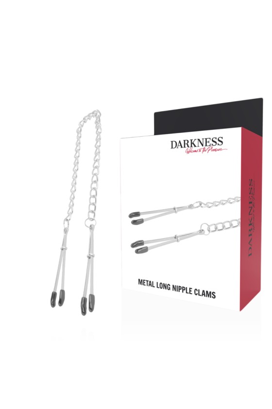 DARKNESS - ADJUSTABLE METAL NIPPLE Clamps