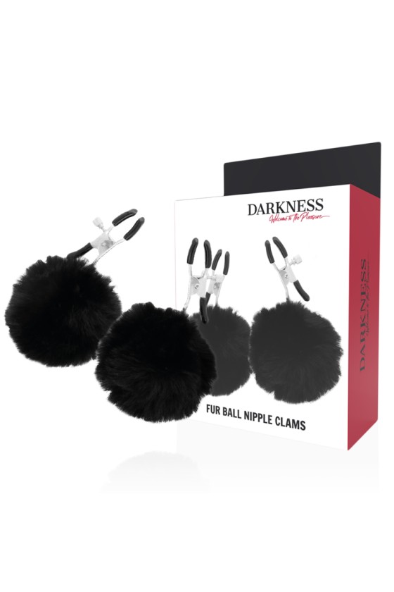 DARKNESS - NIPPELKLAMMERN MIT POM POMS 1