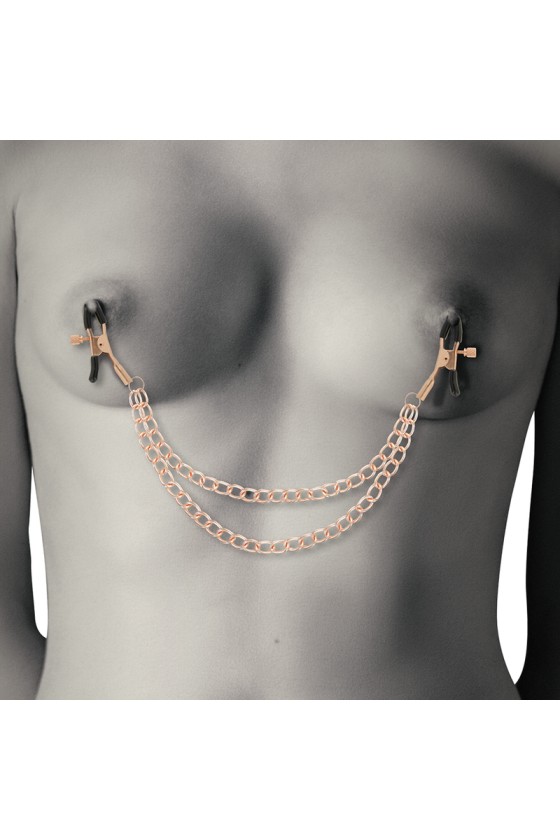 COQUETTE - CHIC DESIRE FANTASY METAL NIPPLE CLIPS WITH CHAIN