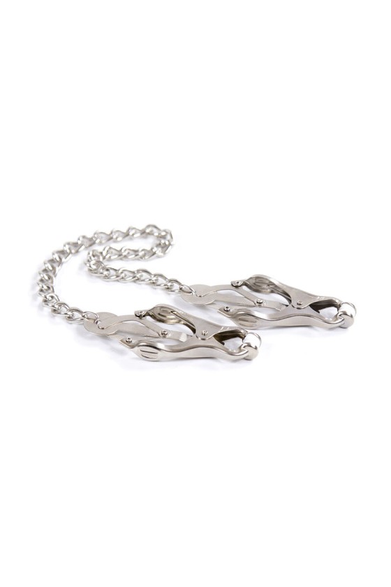 OHMAMA FETISH - METAL CLAMPS WITH CHAIN