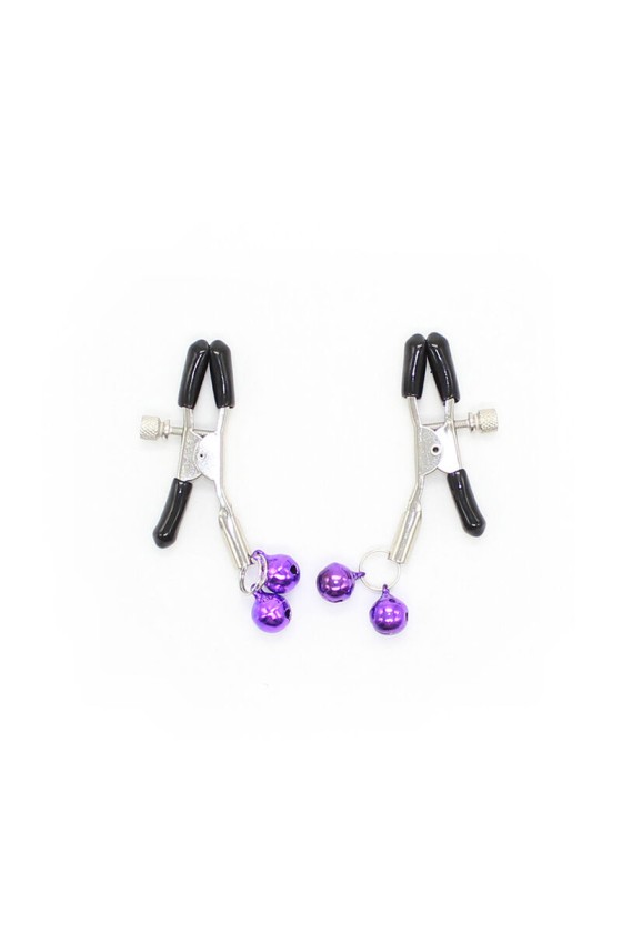 OHMAMA FETISH - NIPPLE Clamps WITH LILAC BELL