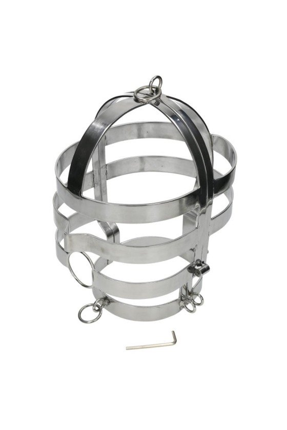 METAL HARD - MASCHERA CON COLLANA IN ACCIAIO