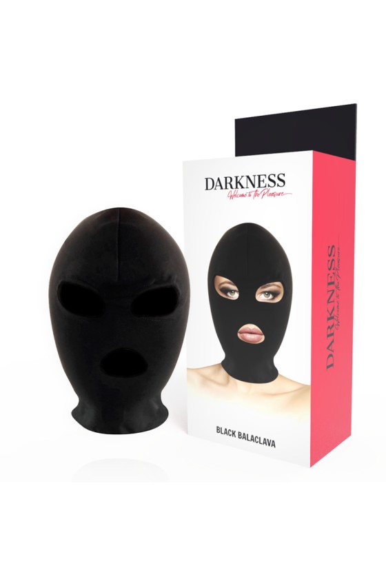 DARKNESS - MASCHERA DI SOTTOMISSIONE BDSM BOCCA E OCCHI NERA