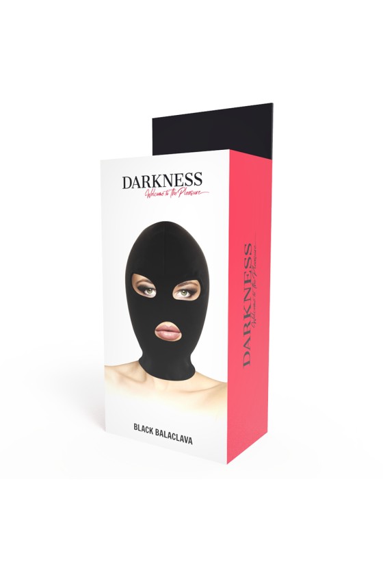 DARKNESS - MASCHERA DI SOTTOMISSIONE BDSM BOCCA E OCCHI NERA