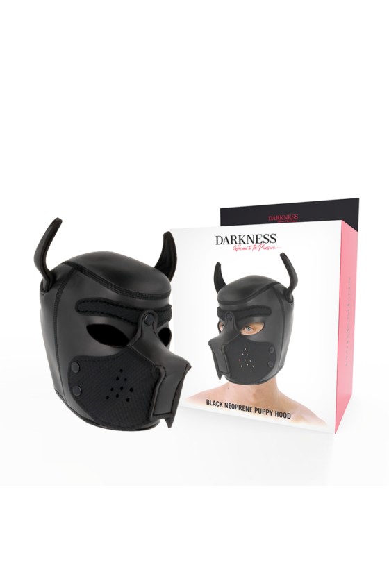 DARKNESS - MASCHERA PER CANI IN NEOPRENE CON MUSERELLA RIMOVIBILE L