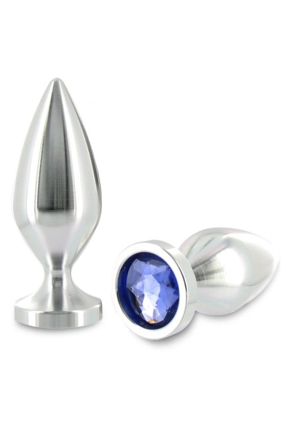 METAL HARD - ANAL PLUG ALIMINUM CRYSTAL COLOR SMALL 5.71 CM