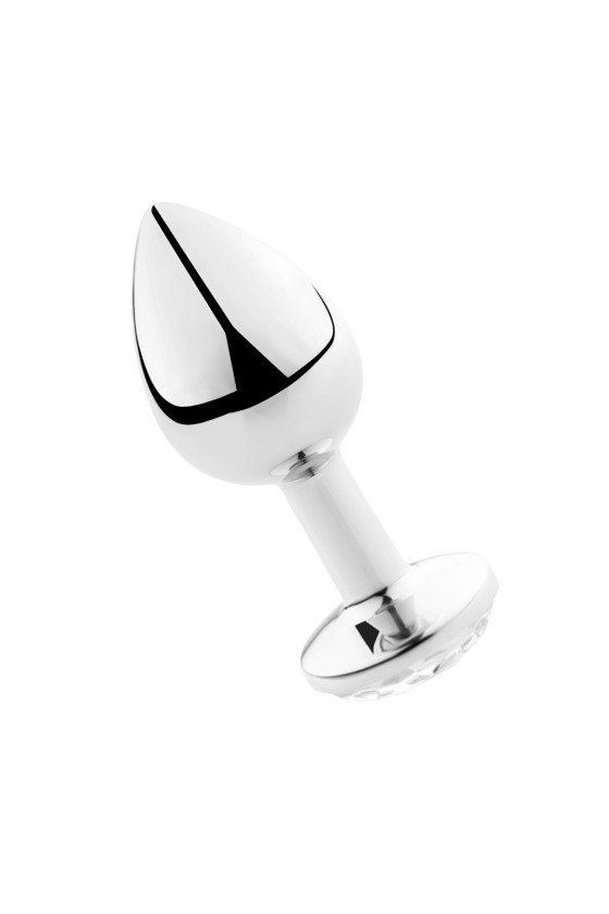 SECRETPLAY - PLUG ANAL TRANSPARENT ALUMINIUM 8 CM