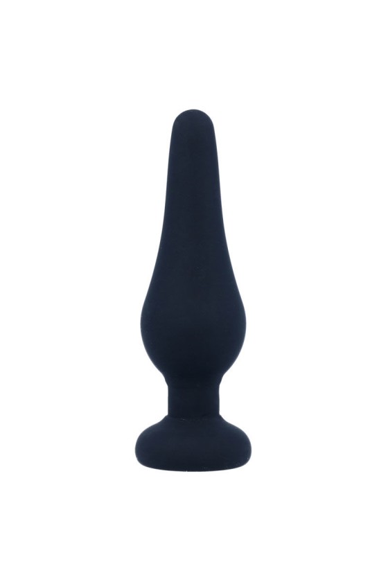 INTENSE - ANAL PLUG PIPO S BLACK SILICONE 9.8 CM