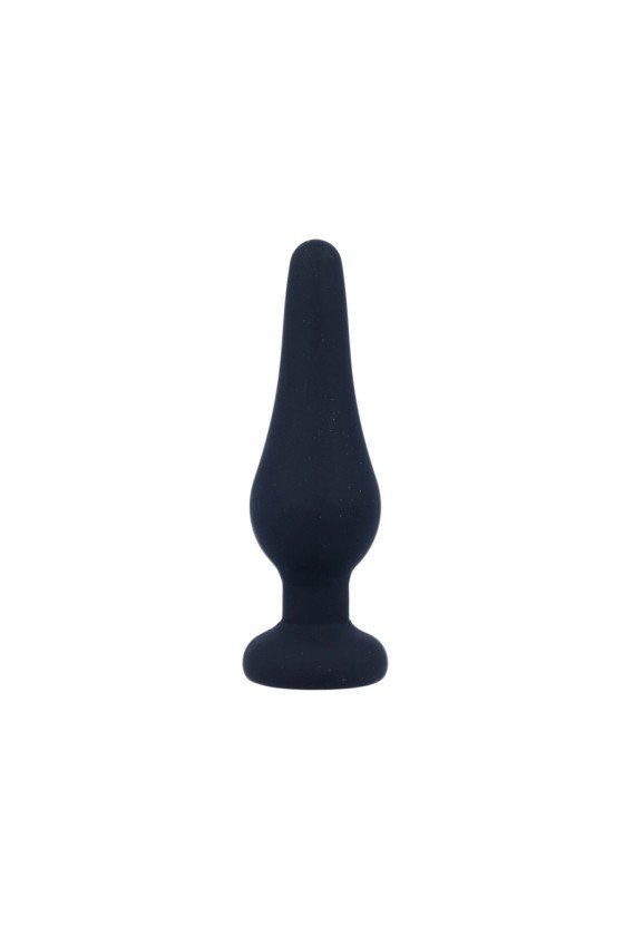 INTENSE - ANAL PLUG PIPO S BLACK SILICONE 9.8 CM