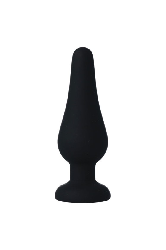 INTENSE - PLUG ANAL PIPO M NEGRO SILICONA 11 CM