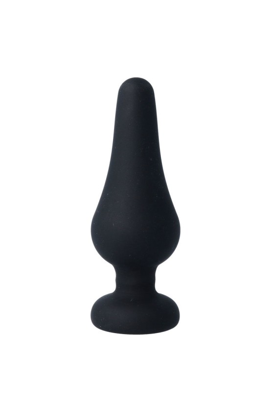 INTENSE - PLUG ANAL PIPO L NEGRO SILICONA 13 CM