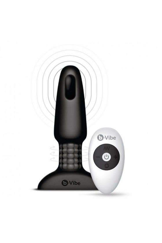 B-VIBE - RIMMING REMOTE CONTROL ANAL PLUG 2 BLACK