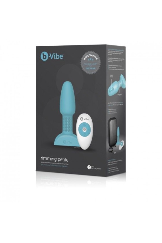 B-VIBE - RIMMING REMOTE CONTROL ANAL PLUG PETITE TEAL