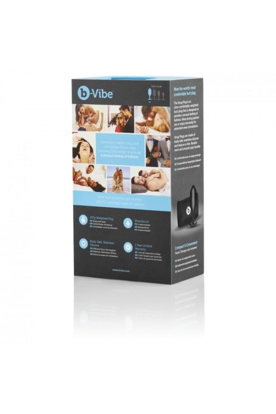 B-VIBE - SNUG ANAL PLUG 4 BLACK