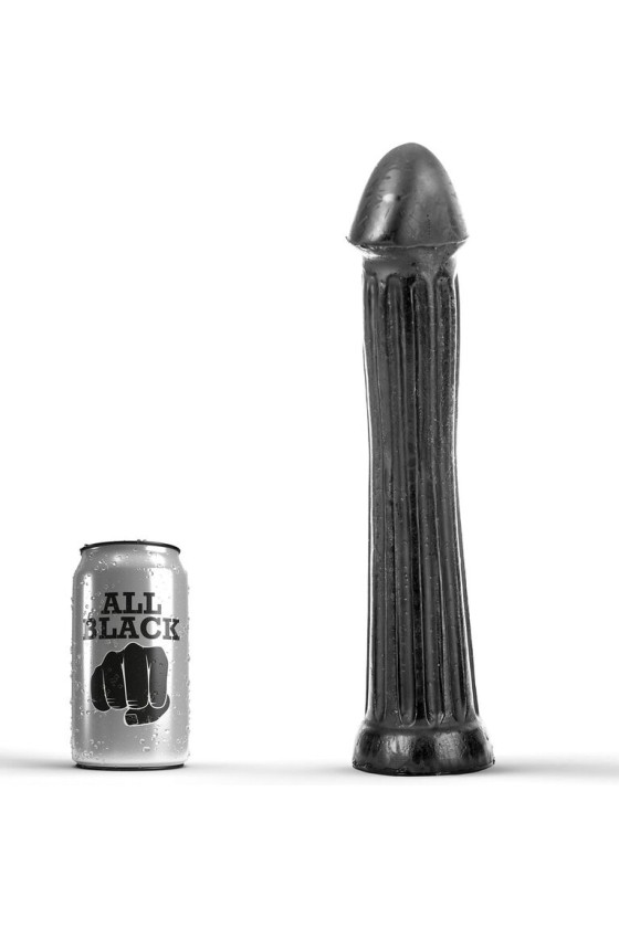 ALL BLACK - PLUG DILDO 31 CM