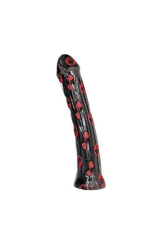 ALL BLACK - DILDO CON PLUG 31 CM