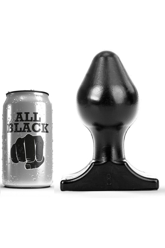 ALL BLACK - ANAL PLUG 16X8 CM