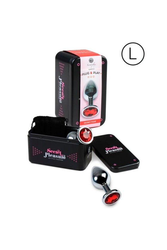 SECRETPLAY - PLUG ANAL TAILLE L ROUGE