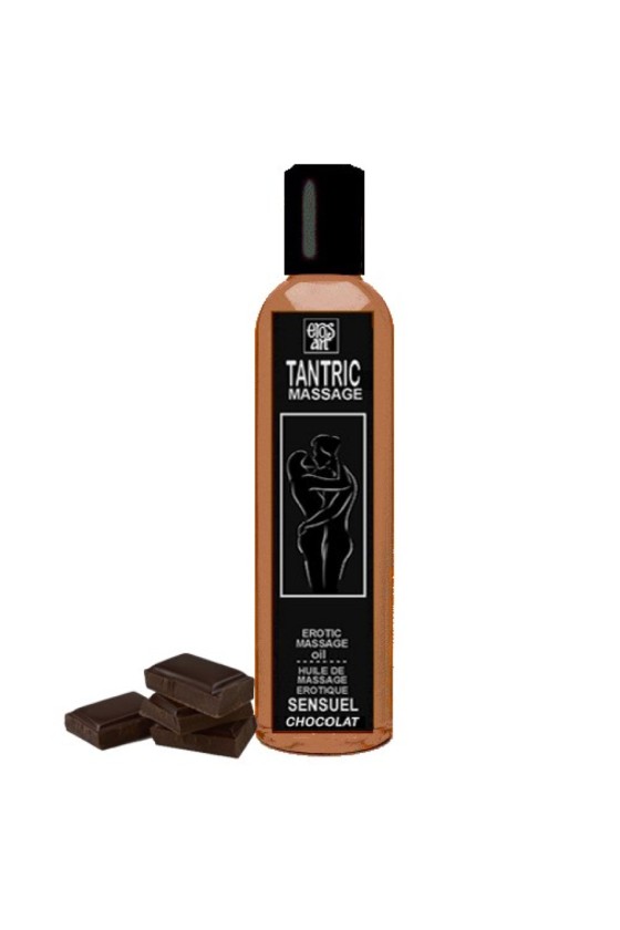 EROS-ART - HUILE DE MASSAGE TANTRIQUE NATURELLE ET APHRODISIAQUE AU CHOCOLAT 100 ML