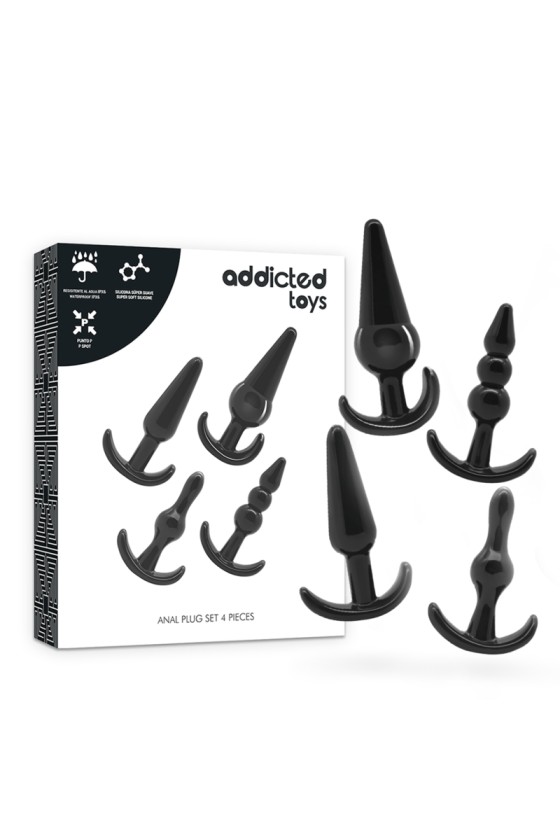 ADDICTED TOYS - ENSEMBLE 4 BOUCHONS ANAL