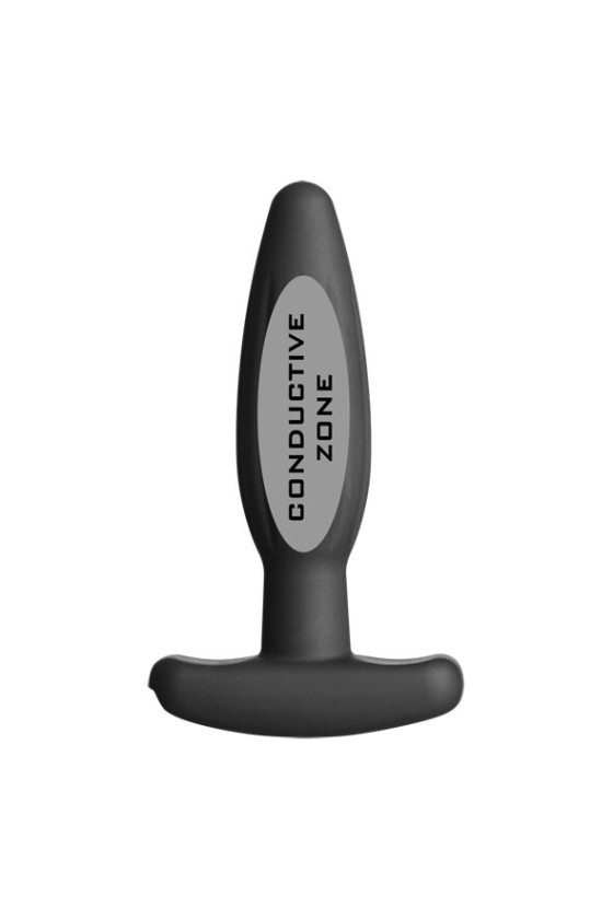 ELECTRASTIM - PLUG ANAL DE SILICONE PRETO ROCKER PEQUENO