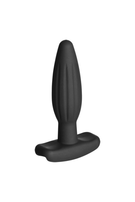 ELECTRASTIM - PLUG ANAL ROCKER NEGRO DE SILICONA PEQUEÑO